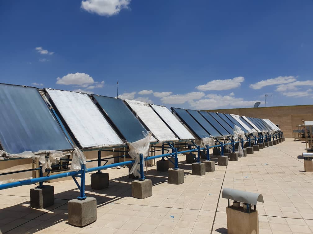 سیستم گرمایش خورشیدی مرکزی - بیمارستان علوم پزشکی ولایت